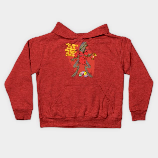 You Give Me a Funny Feeling in My Chest Kids Hoodie by StudioPM71